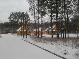 Вид на посёлок зимой